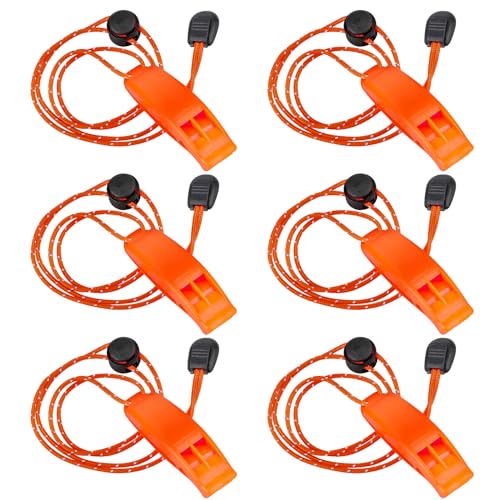 6Pcs-Emergency-Whistles-with-Lanyard-Survival-Whistles-Loud-Safety-Whistle-Marine-Whistle-with-Adjustable-Reflective-Lanyard-Super-Loud-Floating-Whistles-for-Emergency