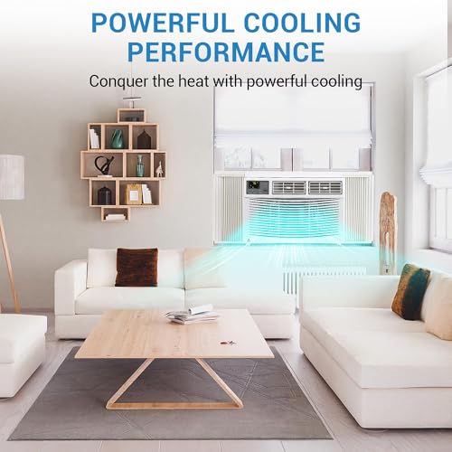 Image of Window Air Conditioner 8,000 BTU, Smart Window AC Unit with WiFi & App Control, 24-Hour Timer, Energy-Saving ECO & Sleep Mode, Quiet Cooling for Rooms up to 350 Sq.Ft.