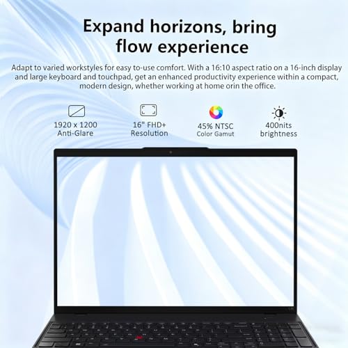 Image of 2026 Lenovo ThinkPad L16 Gen 2 Business Laptop (16 inch FHD+ Touchscreen, Intel Core Ultra 5 225U (> i7-1365U), 16GB RAM, 512GB SSD) Next Gen L15, FP, Backlit, Webcam, Thunderbolt 4, Ethernet, Win 11 Pro
