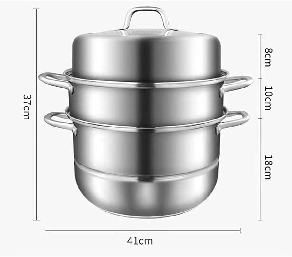 Steamer Household Stainless Steel Thickened Large Steamer Steamed Buns Large Capacity