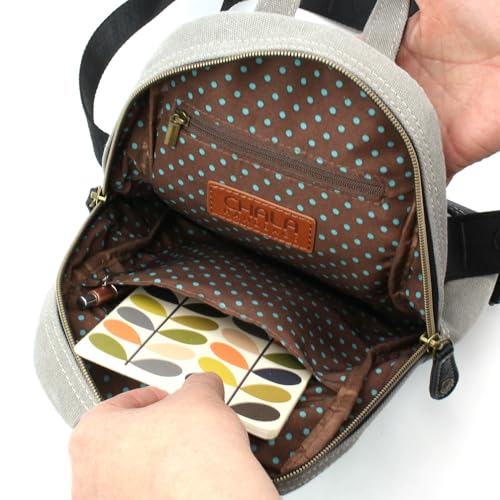 Image of CHALA Canvas Sling Bag Women RFID Protected Canvas Crossbody Backpack with Adjustable Strap