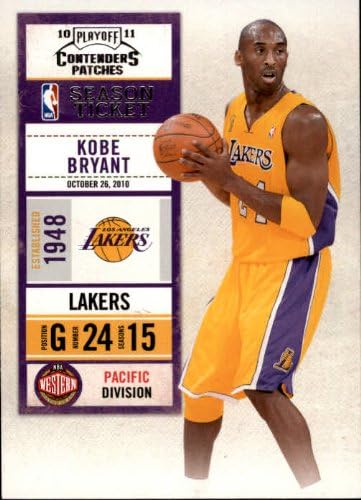 2010 Playoff Contenders Patches Basketball Card (2010-11) #1 Kobe Bryant
