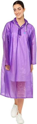 Waterproof Unisex Raincoat | Hooded Full Sleeves Outdoor Poncho for Men, Women, Boys &amp; Girls | Disposable Poncho Raingear ...