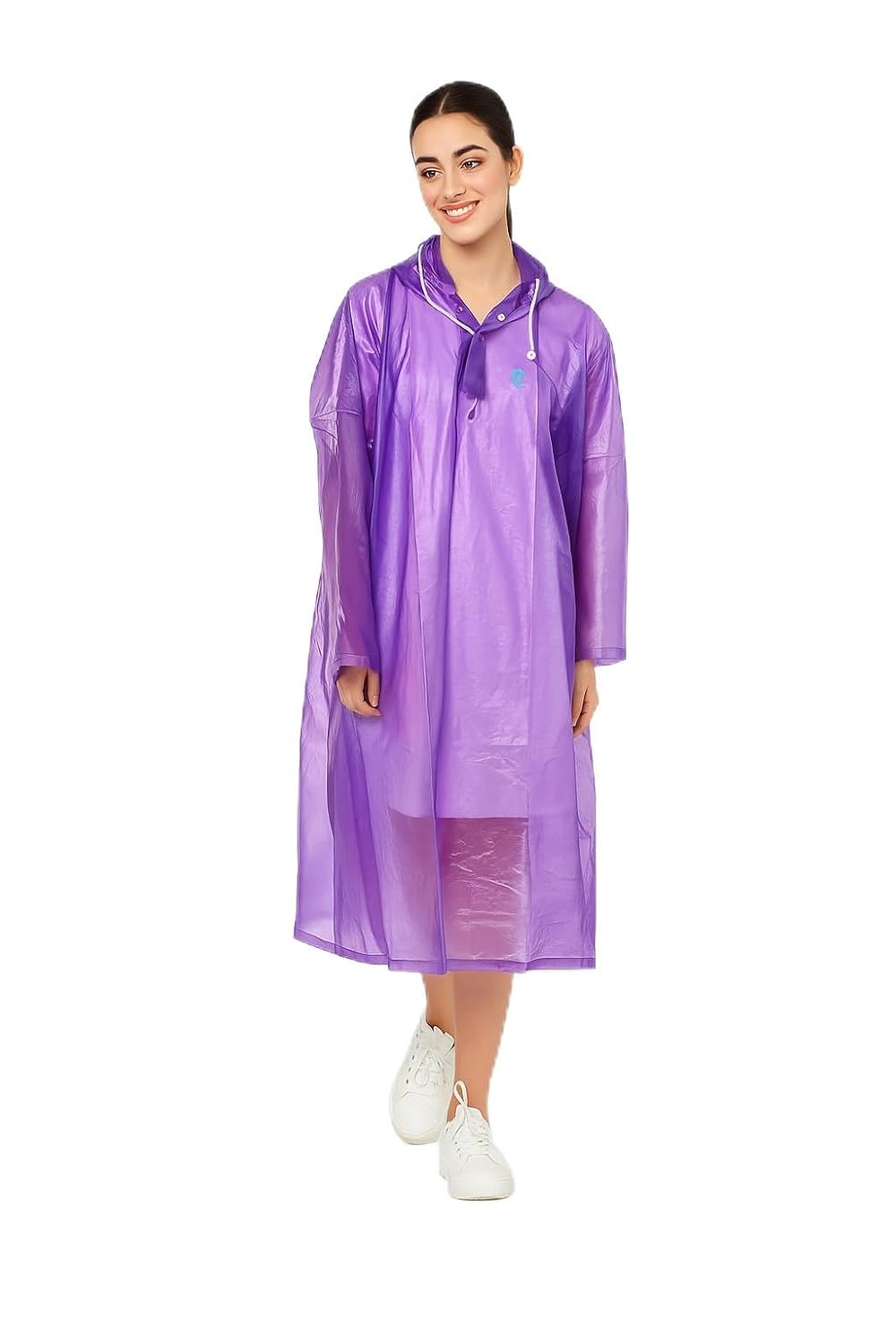 Waterproof Unisex Raincoat | Hooded Full Sleeves Outdoor Poncho for Men, Women, Boys & Girls | Disposable Poncho Raingear ...