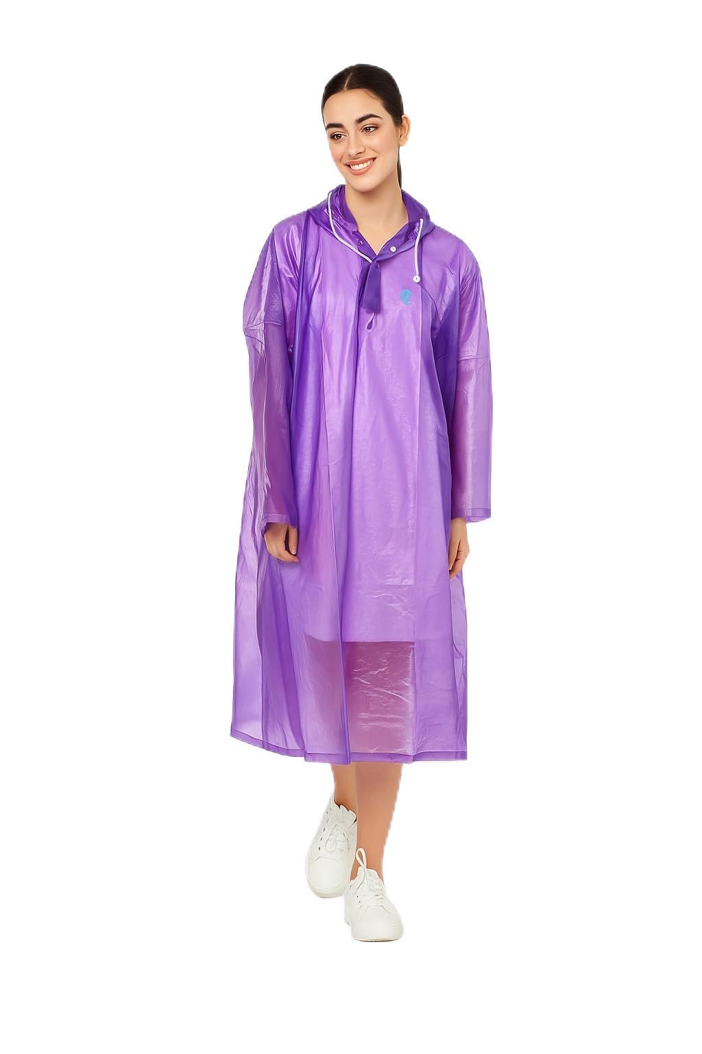 mexza Waterproof Unisex Raincoat | Hooded Full Sleeves Outdoor Poncho for Men, Women, Boys & Girls | Disposable Poncho Raingear Travel Rainsuit Barsaati Durable PVC Rainwear for Camping, Hiking, Travelling-picture-29