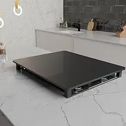 Tampa para Cooktop Brastemp 2 Bocas BDJ31AE 29 x 51 cm Preto Laca