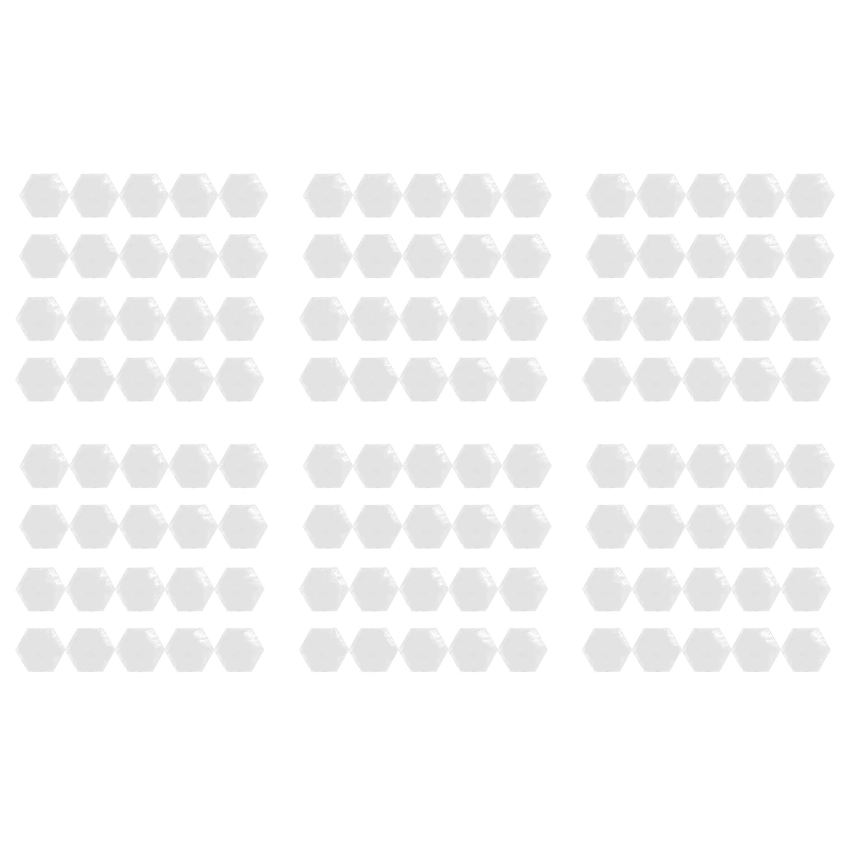 Hndhbfgrt 120Pcs Clear Acrylic Hexagon Blank Place Cards Wedding Decoration for Table Numbers Guest Name