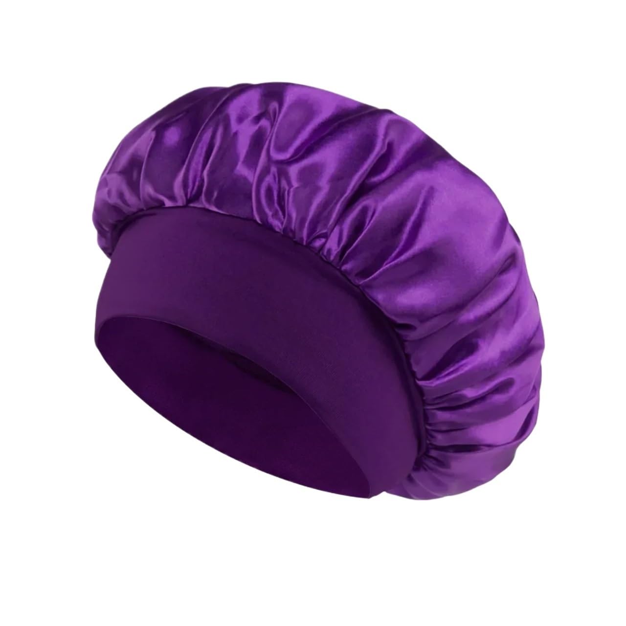 Cofano In Seta Cuffia in seta for dormire Cappello in raso for notte in for Cuffie for in for capelli in for(Purple)