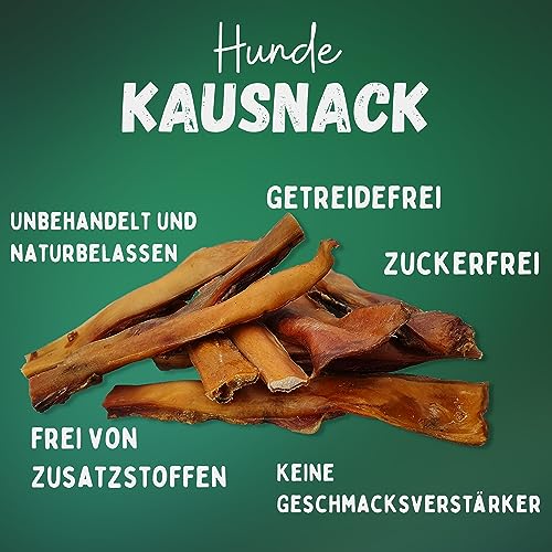 BREERs getrocknete Rinderkopfhaut für Hunde 10cm, 10kg Belohnung-Snack getreidefrei, Deutsche Herstellung, Leckerli Hundekauartikel Kauartikel große Hunde