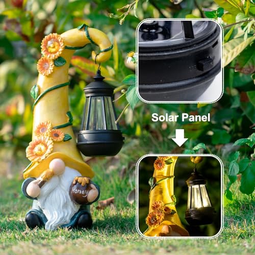 12-Solar-Gnome-Garden-Statues-Honey-Bee-jar-Decor-with-LED-Lantern-Outdoor-Gnomes-Decorations-Patio-Yard-Balcony-Art-Gifts-for-Women-Mom-Grandma