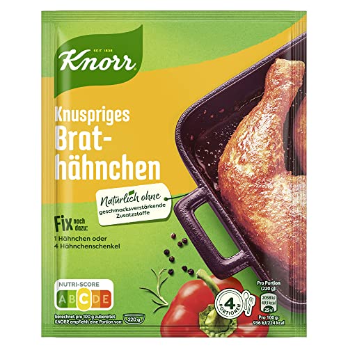 Knorr Fix Würzmischung Knuspriges Brathähnchen für ein leckeres Fleischgericht mit natürlichen Zutaten 28 x 29 g