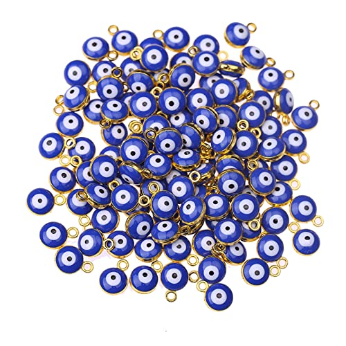 HERZWILD 50 colgantes de ojo de villano para hacer pulseras, collares y joyas Cover