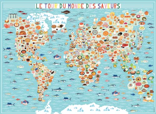 Puzzle 500 pièces : Le tour du monde des saveurs Julie Mercier Ravensburger Nathan - vue 4