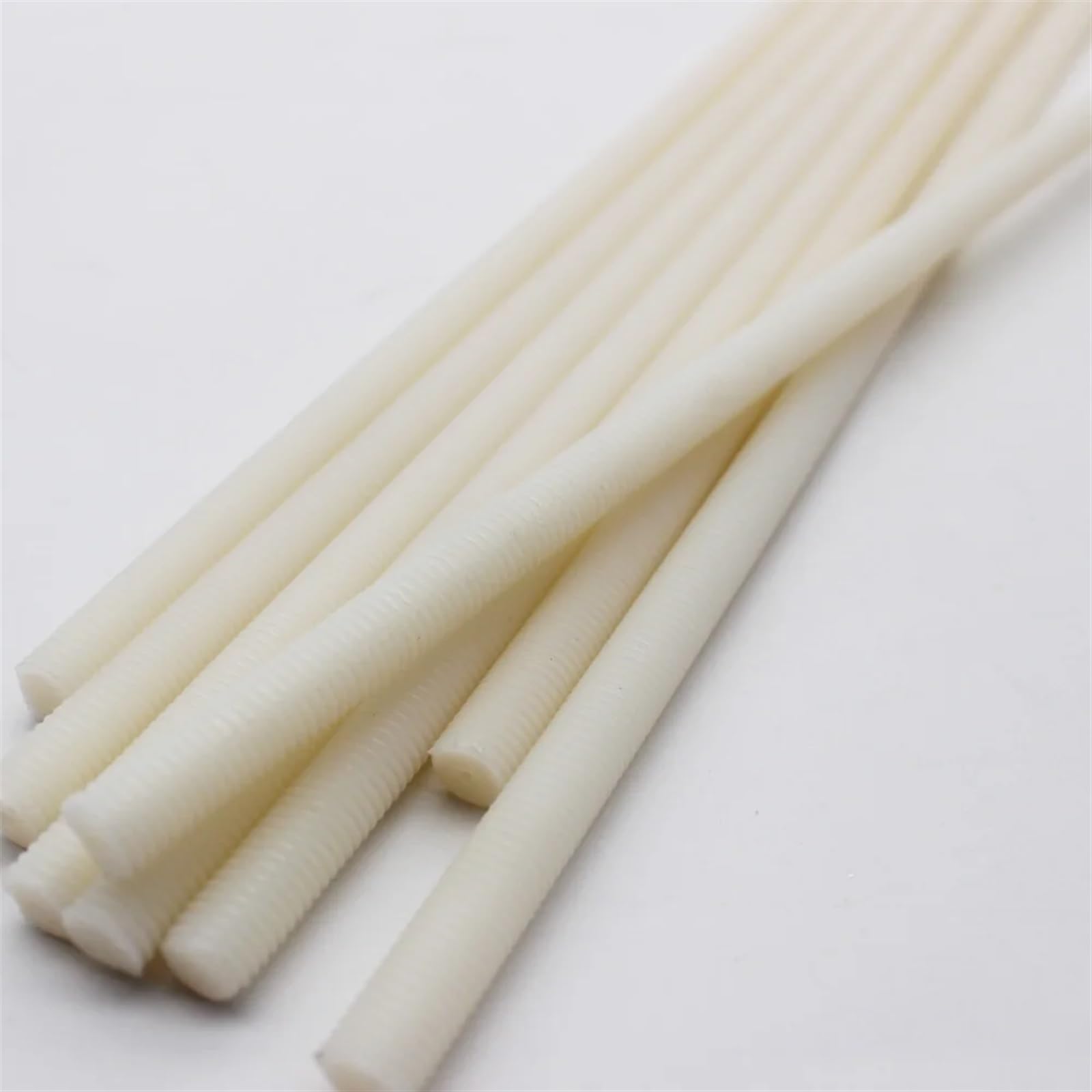 Tige En Nylon Tiges filetées en nylon M4 M5 M6 M8 M10 M12 M16 M20 Tige Ronde En Nylon(M10x1.5x500mm 1pc)