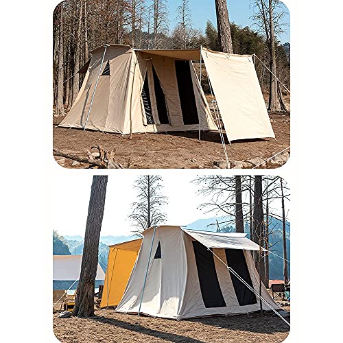 Carpa tipo cabaña para 5 a 8 personas camping familiar miniatura 3