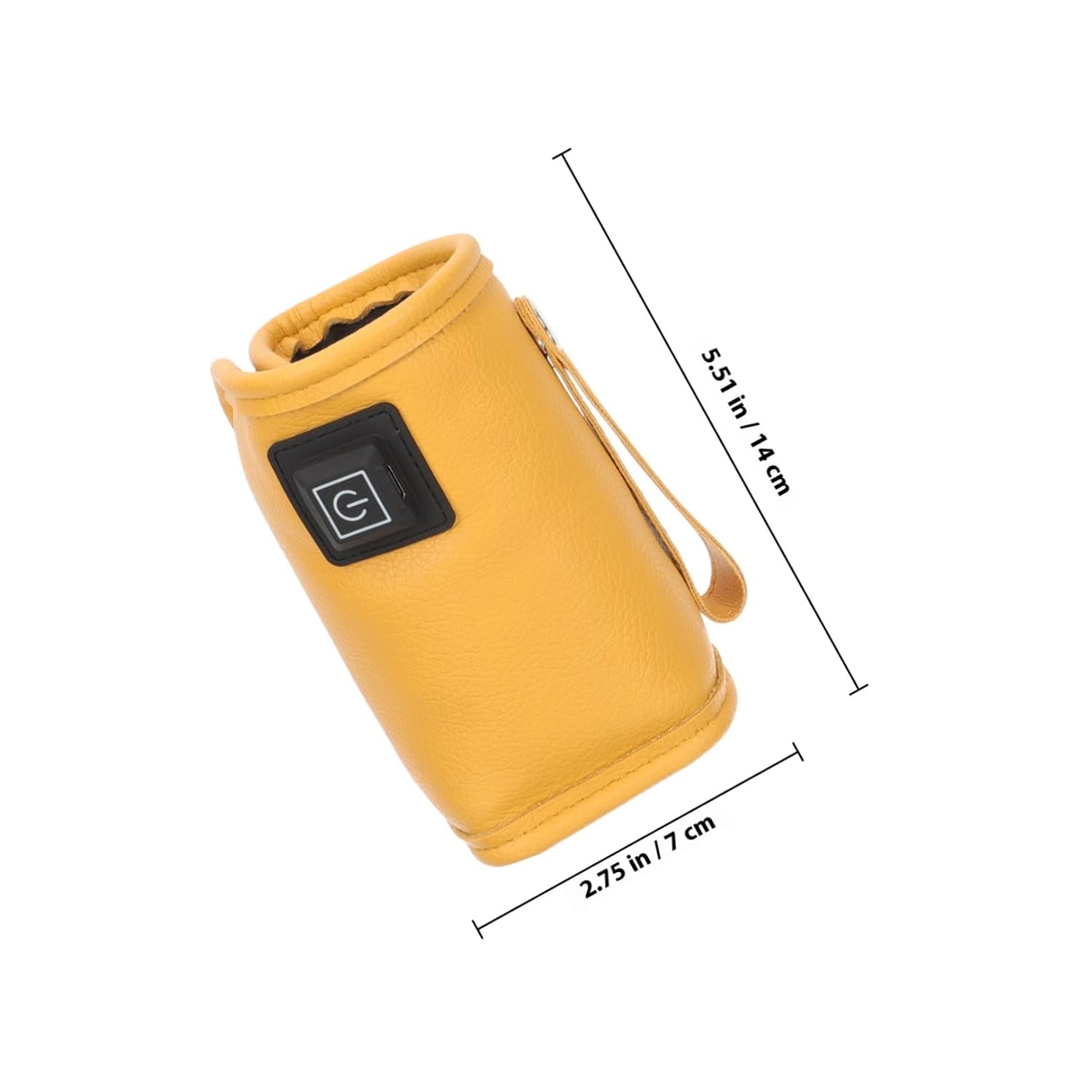 Portable Bottle Warmer Sleeve USB Heated Feeding Bottle Warmer for Travel Car Use Temperature Control Orange