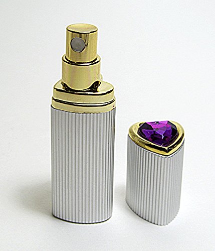 Travel Size heart shape Perfume Atomizer with refillable and leakage proof atomizer pump.2