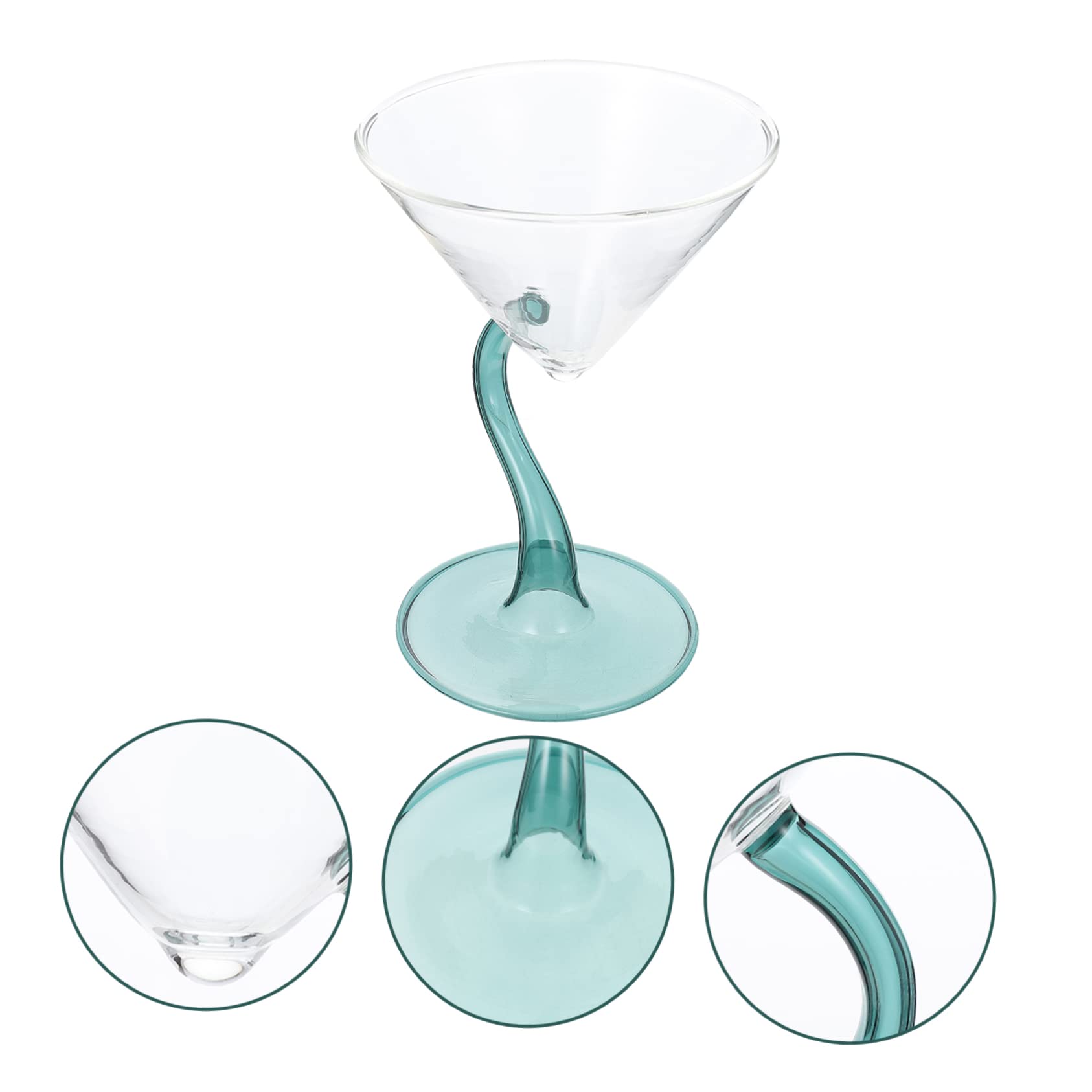 ABOOFAN 2 Pz coppa gelato in vetro tazze di semifreddo bicchieri da martini portafrutta tazza piede calici gelato coppa da cocktail tè al latte bicchiere bevande ciotola da dessert