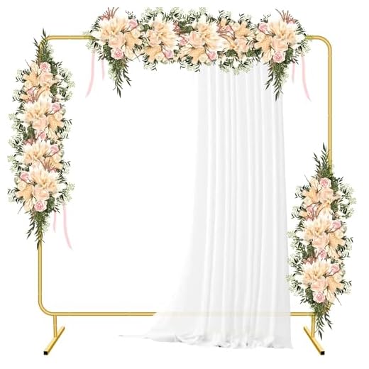 CZCPARY Boda arco fondo fondo soporte metal rectangular arco marco para ceremonia fiesta cumpleaños novia bebé ducha aniversario arbor globo decoración