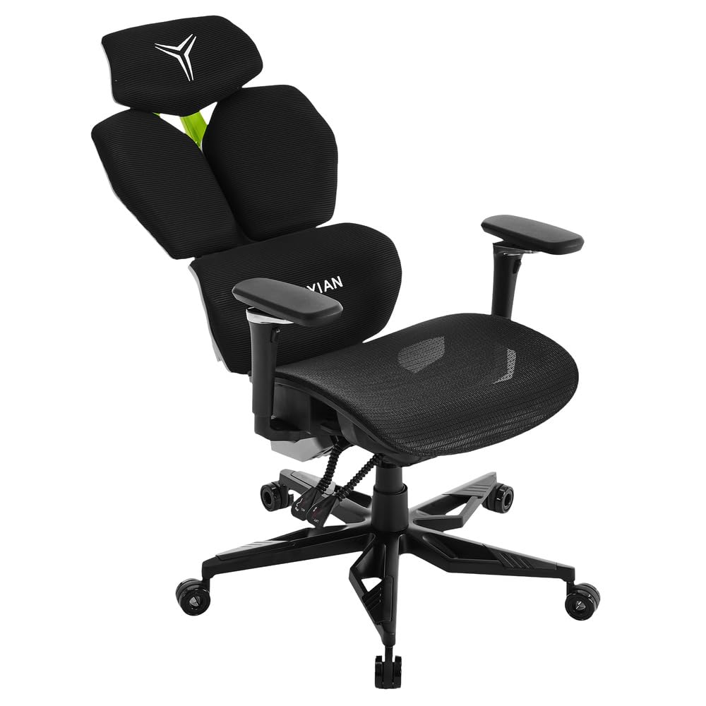 Silla Gaming Ergonómica Proact GM1 Reclinable 90°-135°| Respaldo, Reposabrazos y Altura Ajustables | Ruedas Silenciosas PU 360° | Material Aluminio 370mm | Soporta 150kg | Ideal Trabajo y Videojuegos