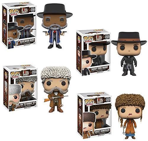 Pop! Movies: The Hateful Eight Major Marquis Warren and John Ruth, Daisy Domergue and Chris Mannix! Vinyl Figures Set of 4