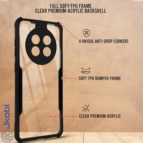 Image of Jkobi Back Cover Case for Realme 13 Pro | Realme 13 Pro Plus 5G (Elegant PU Leather Finish | Premium Minimalist Professional | Camera Protection Bump)