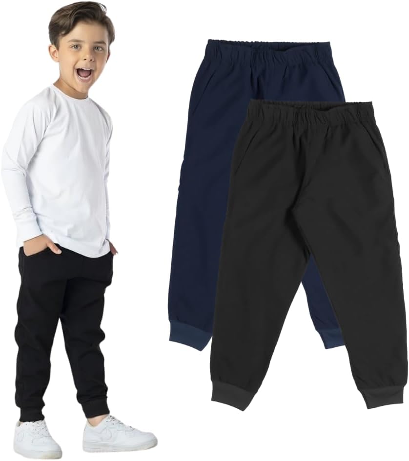 Calça Infantil Menino Tactel Escolar com Punho