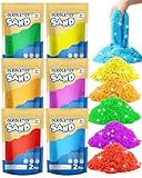 OleOletOy Colored Sand Bulk for Kids: Large Pack Multicolor Moldable Sand - Sensory Toys for Kids Age 3-8 - Bulk Refill for Sandbox Classroom Indoor - Gifts for Boy Girls (12 Lbs)