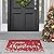 CAROMIO Christmas Doormat Holiday Door Mat Winter Christmas Snowflake Indoor/Outdoor Welcome Mat Floor Doormat for Home Decoration Christmas Rug Entryway Front Porch Decor, Red, 17x29 Inch
