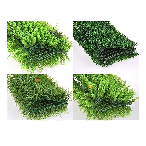 Gazon artificiel intérieur extérieur lot de 4 tapis de pelouse synthétique pour balcon