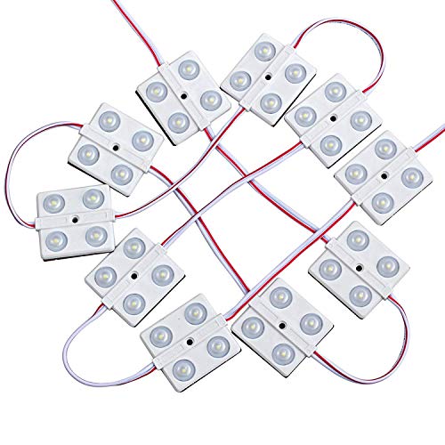 HANEU Luces Interiores del Coche 12V LED Luces de Tira del Vehículo Domo Iluminación del Techo 40 LED Módulos Blancos 12V para Camper Van Caravana Camión Barcos