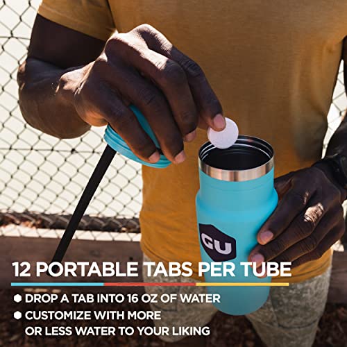 Gu Energy Hydration Electrolyte Drink Tablets, Enhanced Endurance Sports Drink For Running, Cycling, Triathlon, 4-Count (48 Servings), Assorted Flavors #TOP3