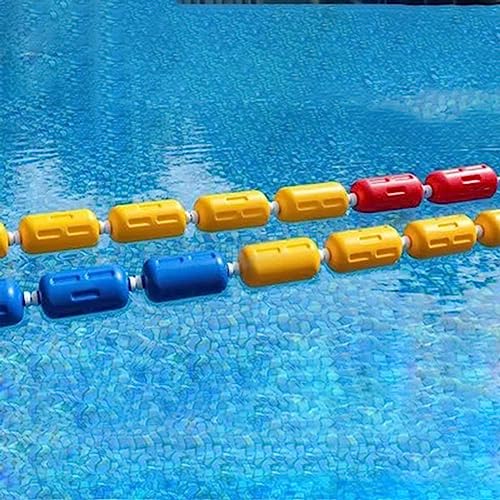 Pool Safety Divider with Float, Swimming Pool Rope with Hooks for Separating Deep Shallow End Water Area, Indoors Outdoor Floating Cordon (Size : 7m/23ft)