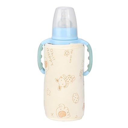 Baby Bottle Warmer, Breastmilk Warmer, Power Off Protection Inside for Milk Milk Warming Outside Food Heating(Yellow Band Ears)