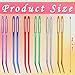 12 Pcs Yarn Darning Tapestry Needles, 6 Colors Large Eyes Blunt Yarn Needles, Large Eye Sewing Darning Crochet Needle for Yarn, Crocheting, Weaving with Stitch Markers Storage Box