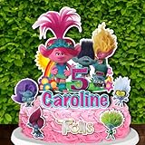 Cake Topper for TROLLS Band Together Birthday Party, Cake Decoration for TROLLS Party, Cupcake Toppers for Trolls Birthday Party