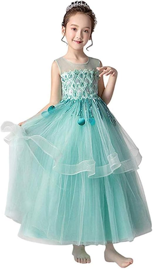 Amazon 子供ドレス ジュニア ロングドレス 上品 女の子 フォーマル ピアノ発表会 結婚式 パーティー コンサート フォーマル 通販