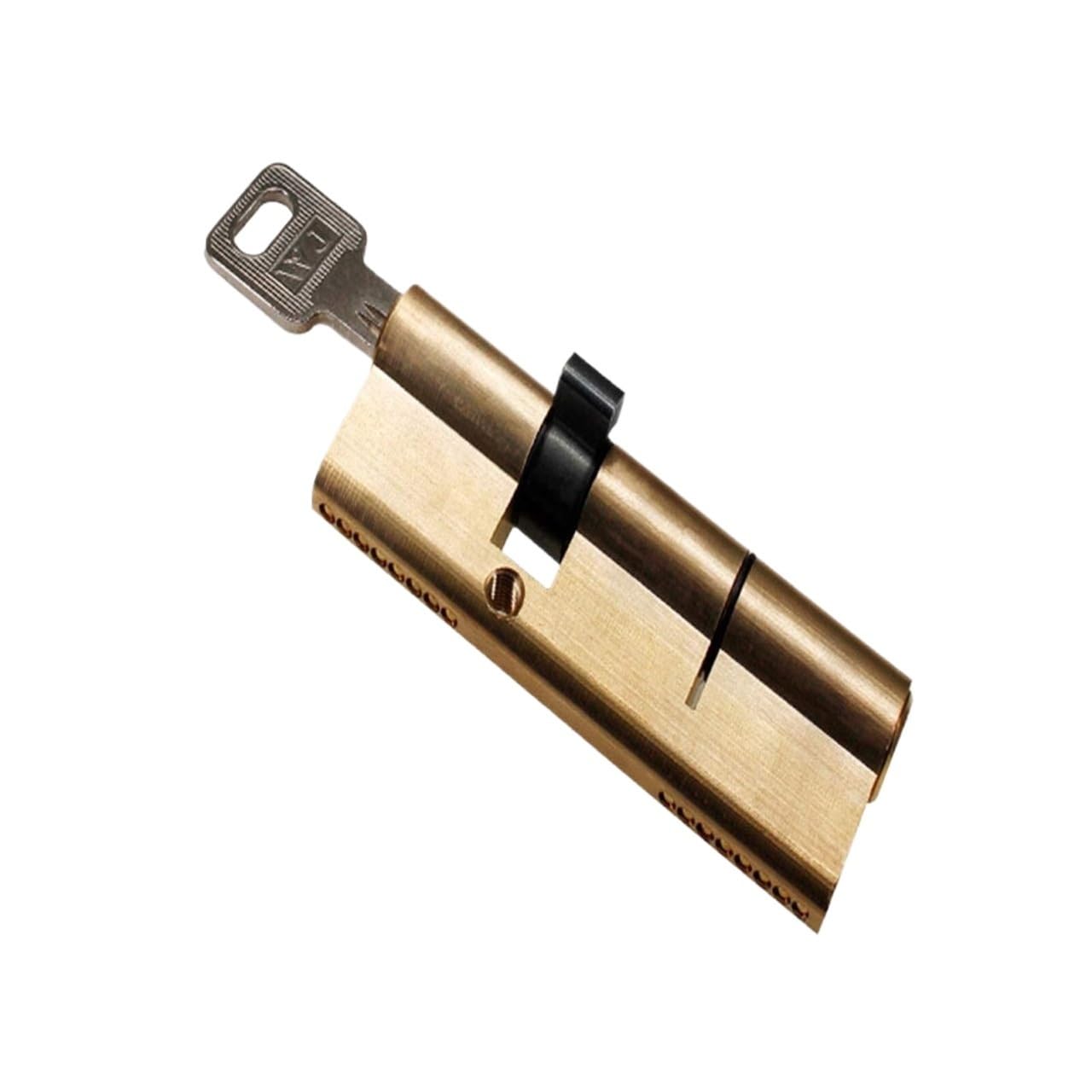 Barrel Lock Brass Door Lock Cylinder Lengthened 65 70 80 90mm Biased Core Anti-Theft(90(37.5 52.5))