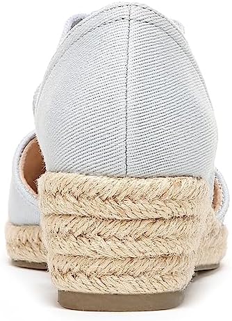 LifeStride Womens Kascade Espadrille Wedge Mary Jane Flat, Pearl Blue, 7 Wide US | Image 5