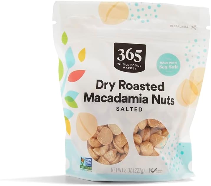 365 by Whole Foods Market, Roasted And Salted Macadamia Nuts, 8 Ounce