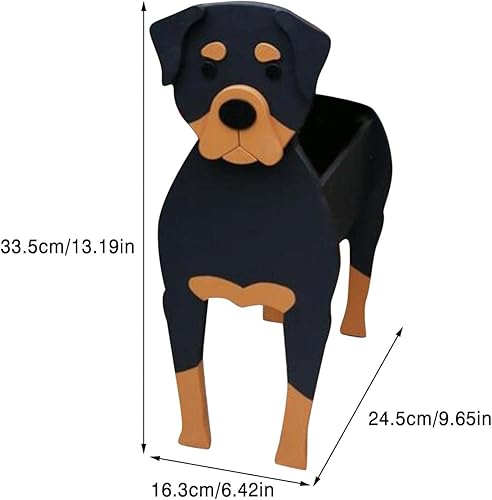 Miniatura 2 de Macetero para perros, maceta con forma de animal, macetas de jardín para suculentas de primera calidad, diseño lindo de perro, contenedor de