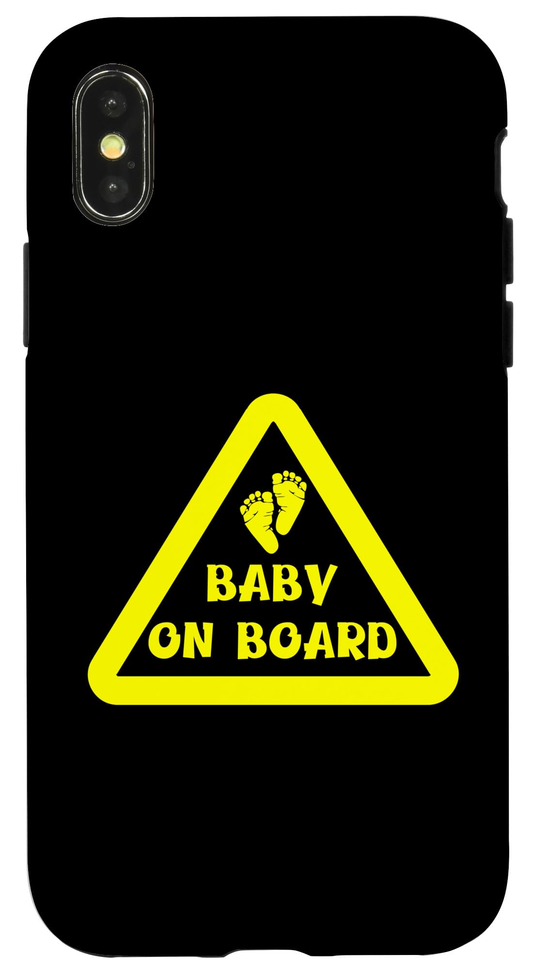 Baby On Board Sign Pregnancy Expecting Mother Baby Feet Mom Case for iPhone X/XS
