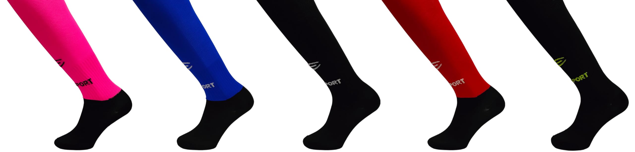 Calcetines Hockey Largas Elásticas Tejidos técnicos alto rendimiento cubre rodillas