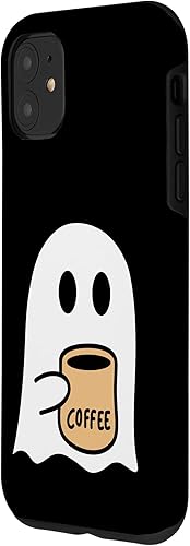 Miniatura 2 de iPhone 11 Fantasma de otoño fantasma amante del café funda de disfraz