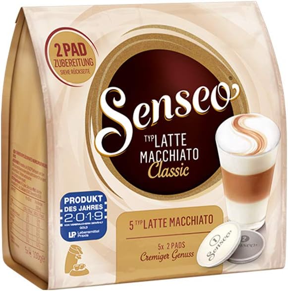 Senseo coffee Pads | Latte Macchiato Classic | 90gr/3.17oz 10 pods