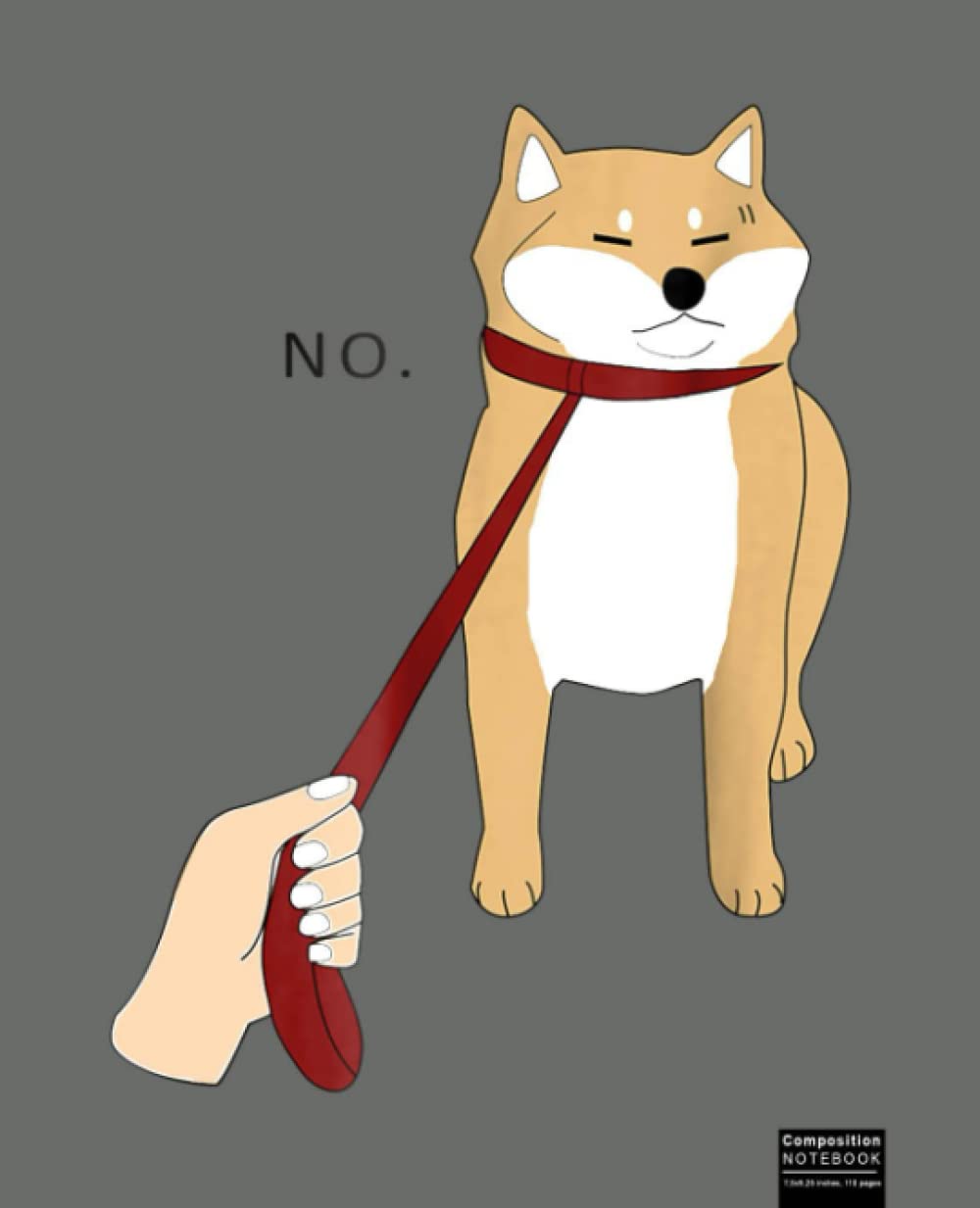 Cute Shiba Inu Nope - Doge Meme Composition Notebook: Shiba Inu, Shiba Inus, Dog, Dogs, Puppy Wide Blank Lined Workbook for Teens Kids Students Girls for Home School College for Writing Notes