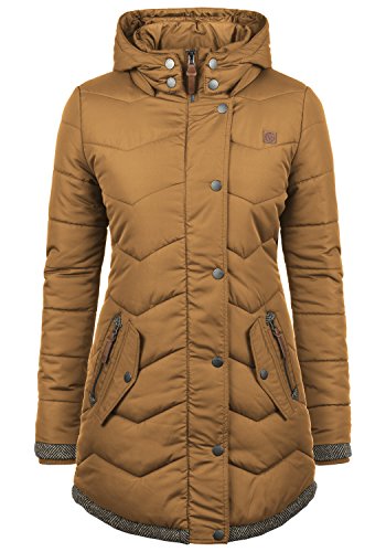 Desires Denise Chaqueta Acolchada De Plumas Abrigo Parka para Mujer con Capucha, tamaño:M, Color:Cinnamon (5056)