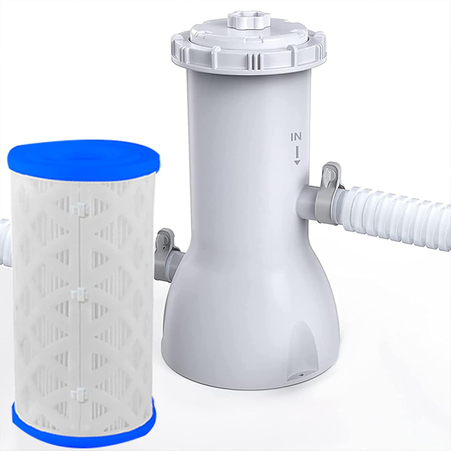 6-Pack Universal Pool Filters Type A Type C or III Replacement for Pool Filter Cartridge Pump, Reusable Pool Filter Type A/C for Above-Ground Swimming Pools, SPA - Image 3