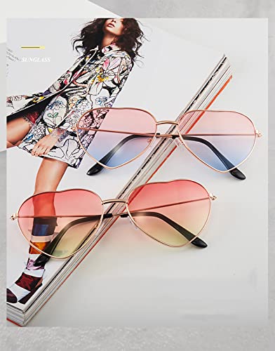 Rimless Transparent Heart Shape Sunglasses for Women Valentines Day4