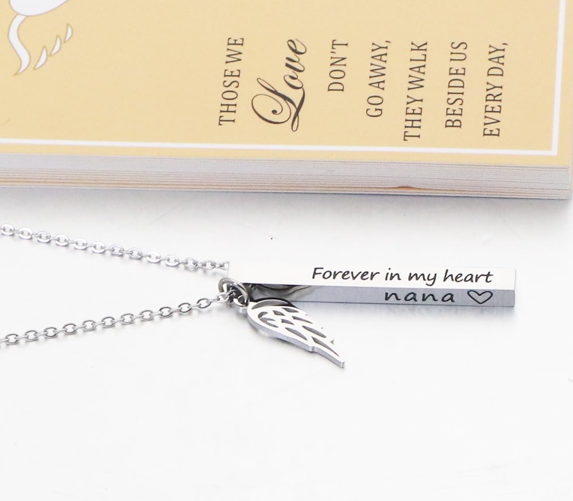 Ankiyabe Sympathy Memorial Necklace - Forever in My Heart Condolence Gifts for Loss of Loved One Bereavement Gifts - Image 4
